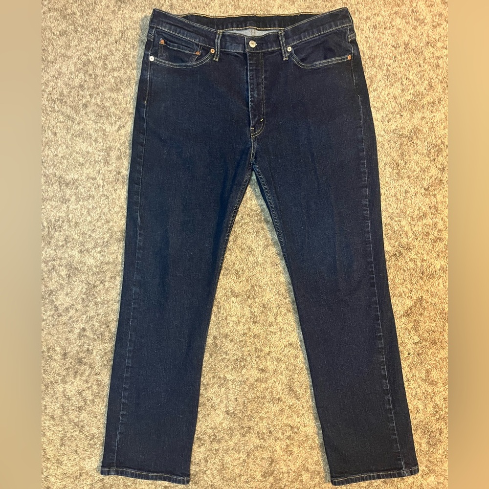Levi’s 514 Straight Fit Jeans Mens 38x32 (Measures 37x29.5) Dark Wash